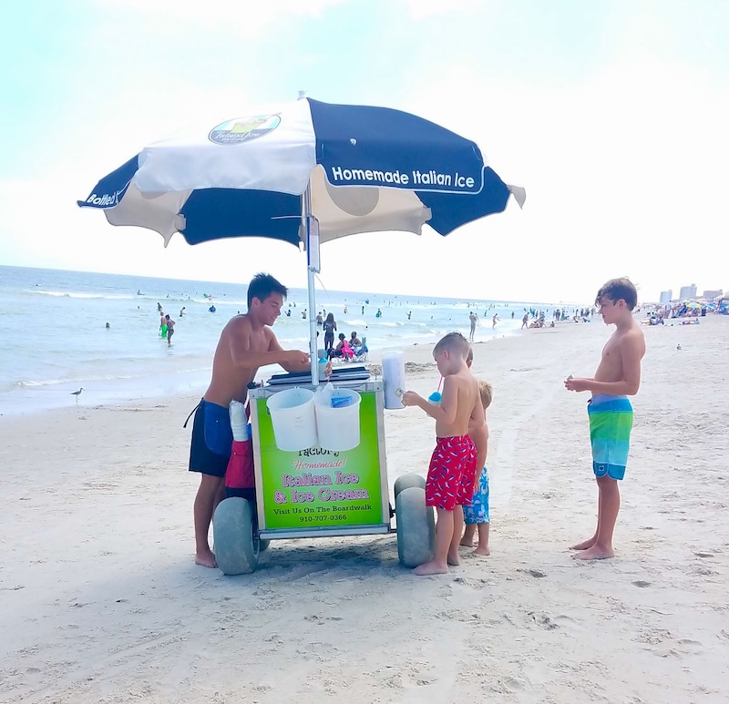 Island Ice beach cart