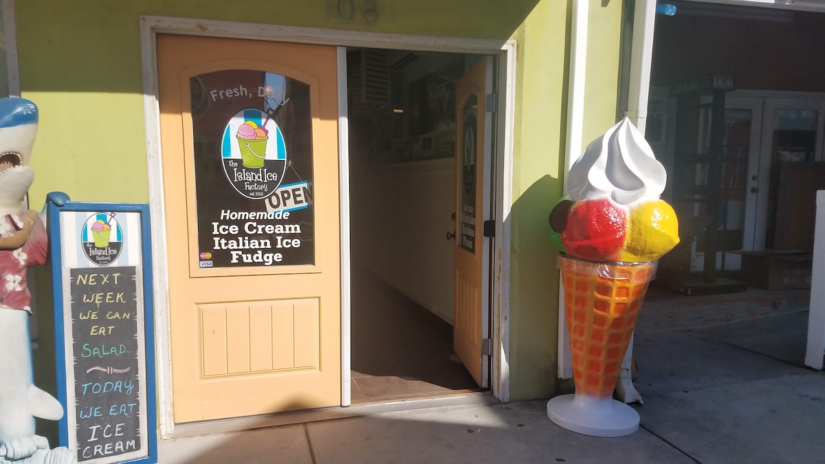 Island Ice Factory front door